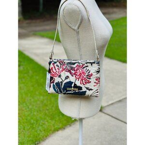Brahmin Lorelei Extravaganza Melbourne Leather Shoulder Bag Croc Embossed NWT